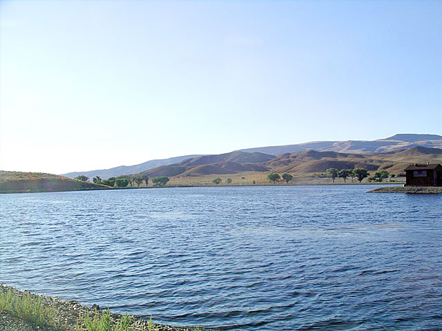 Irrigation reservoir.