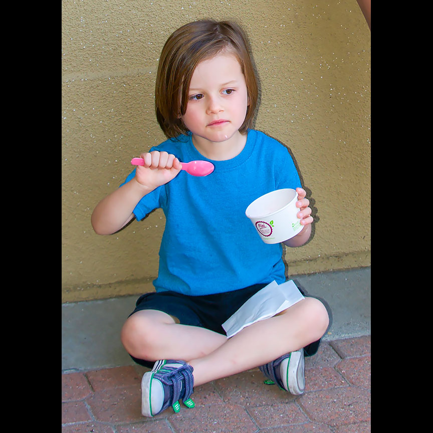 Whether you're 4 or 40, it doesn't get much better than free frozen yogurt. Thanks Yogurtland!