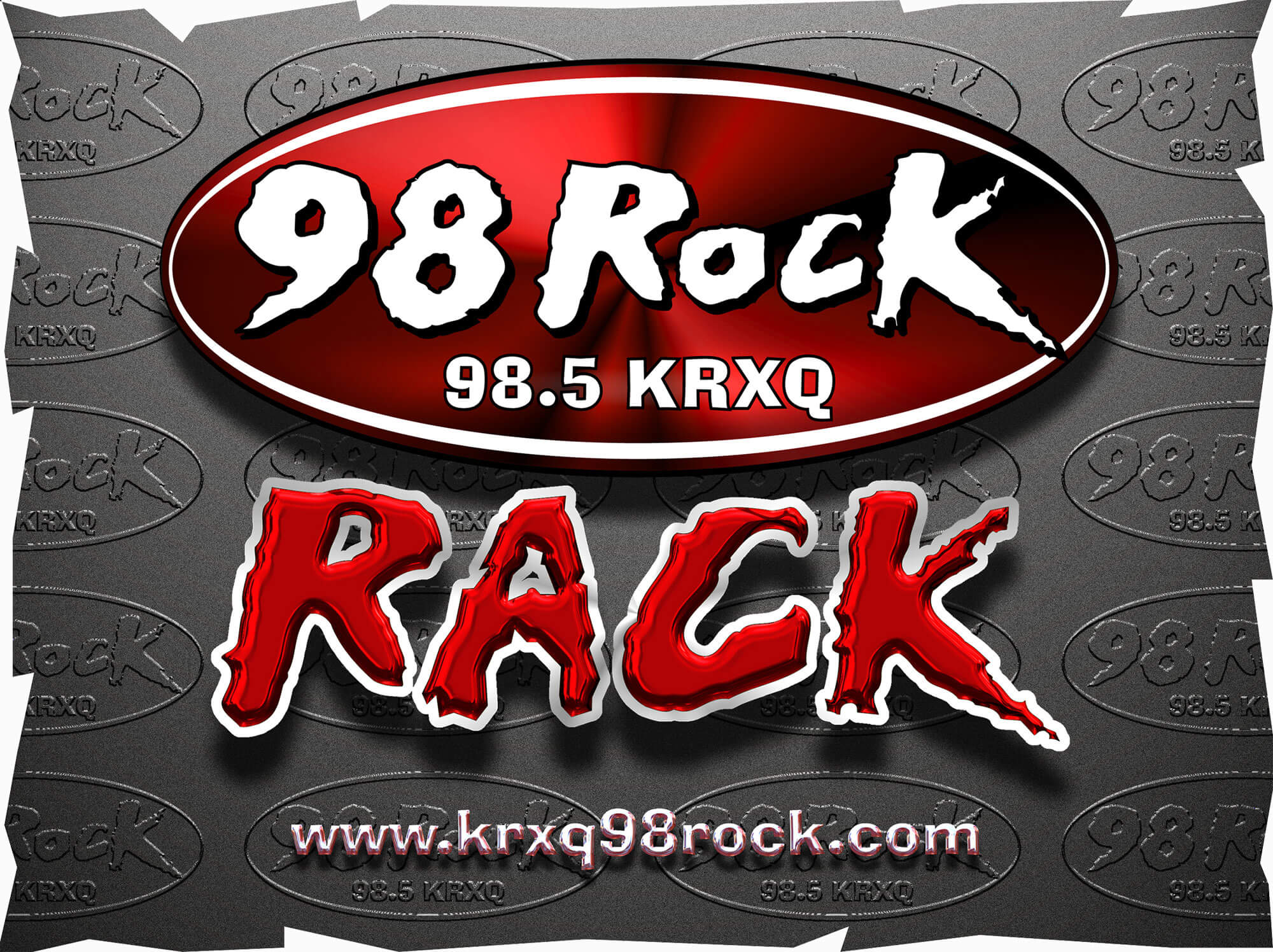 98 Rock Rack In-Store Promotional Graphic