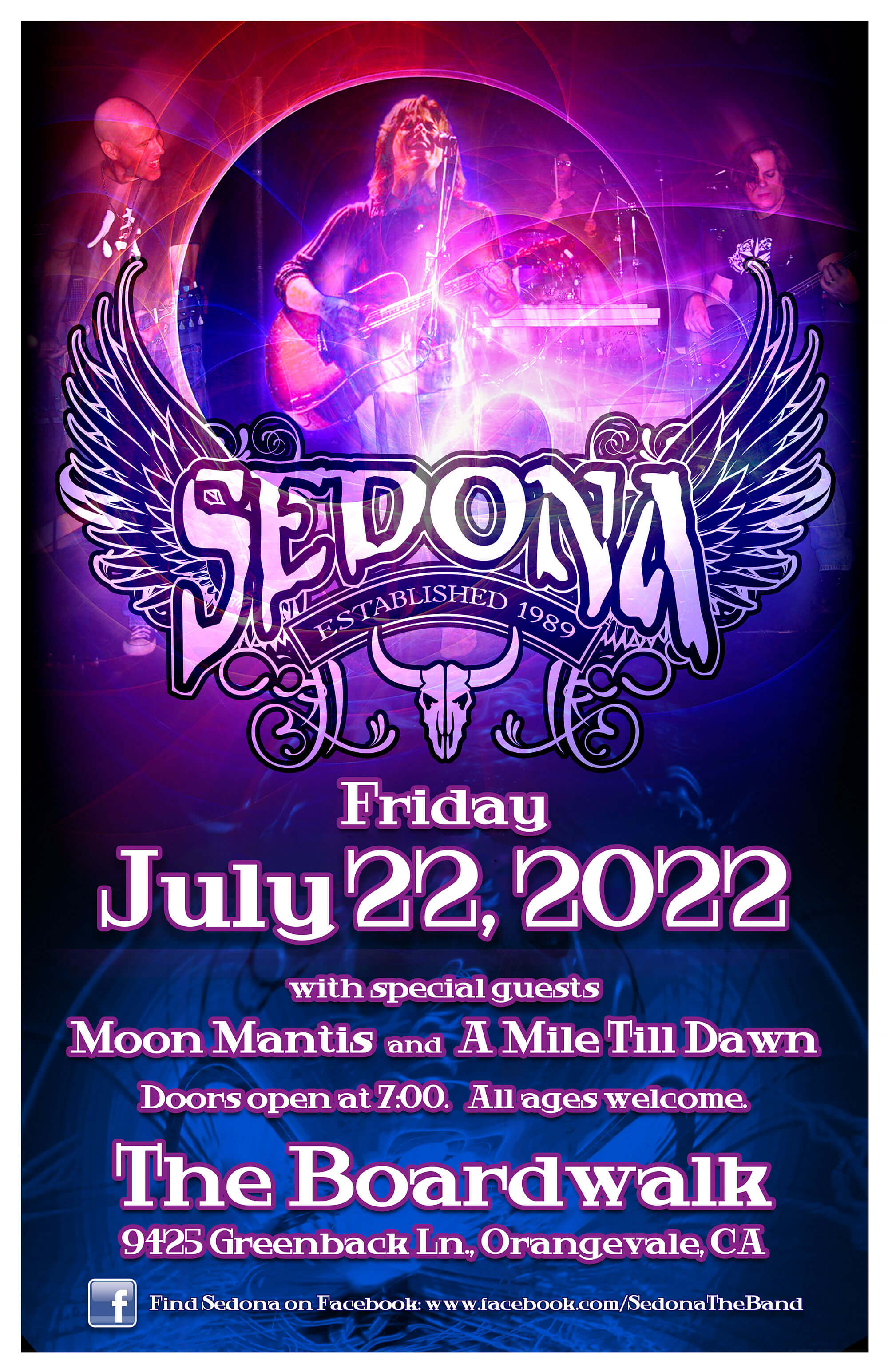 Promotional poster for the band Sedona
